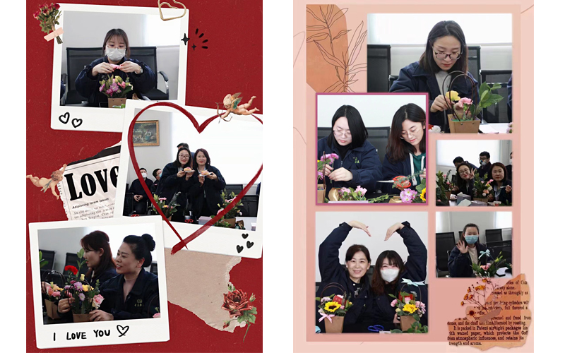 青島中新華美舉辦“3.8女神節(jié)”DIY插花活動！