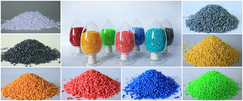 青島中新華美生產的染色塑料顆粒